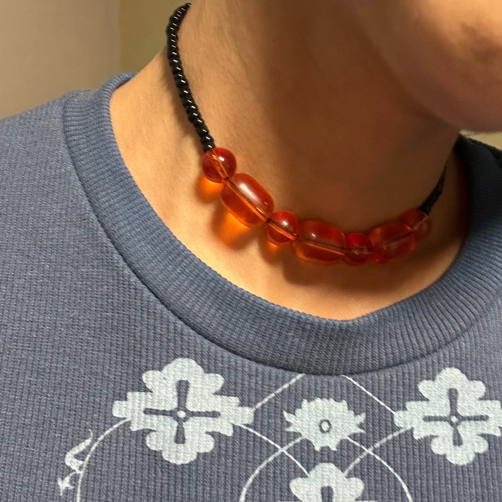 HANDMADE Beaded Choker Necklace